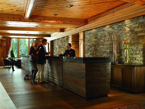 Reception in the five-star superior hotel in Tirol