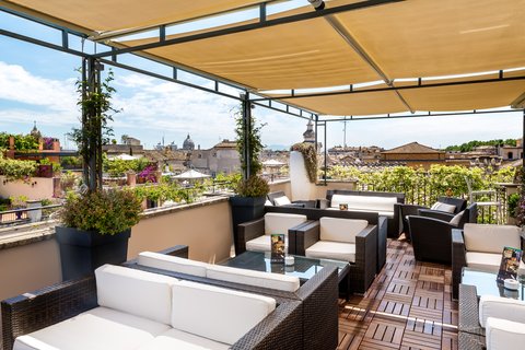Enjoy the view from our Roof Terrace Bar