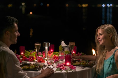 Romantic Diner on the beach