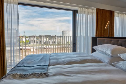 Suite penthouse - Vistas del dormitorio con cama tamaño King
