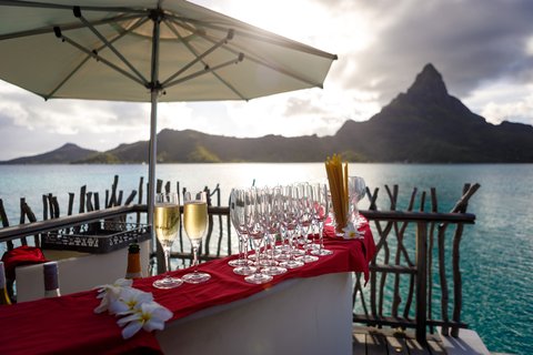 Reception in a Brando Suite Bora Bora