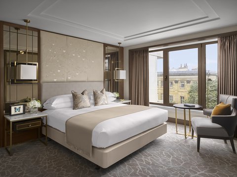 Our stunning Mayfair Suite Bedroom with glorious city views