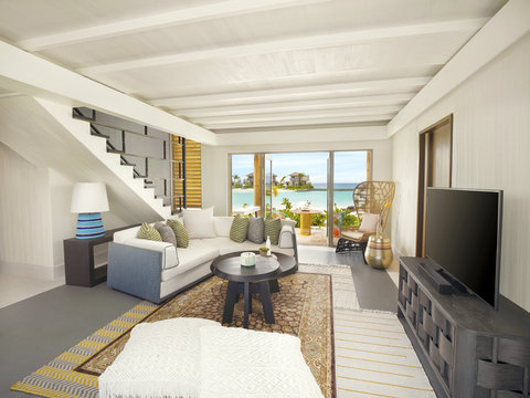 Lagoon Pool Villa Living Room