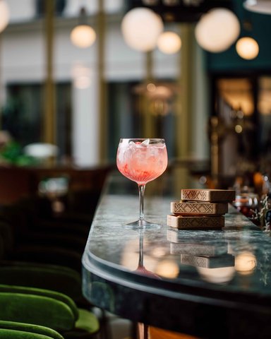 Iced Cocktail on the Bar