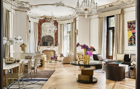 Four Seasons Hotel Madrid Royal Suite Living Room