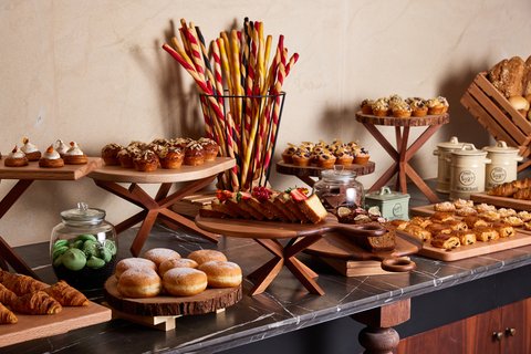 Bread and pastry selection at Saffar Buffet