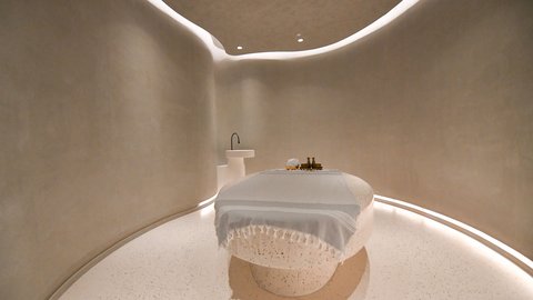 Spa Treatment rooms reflect the history of pearls in the region