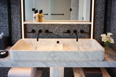 Luxurious Terrazzo Marble Bathroom